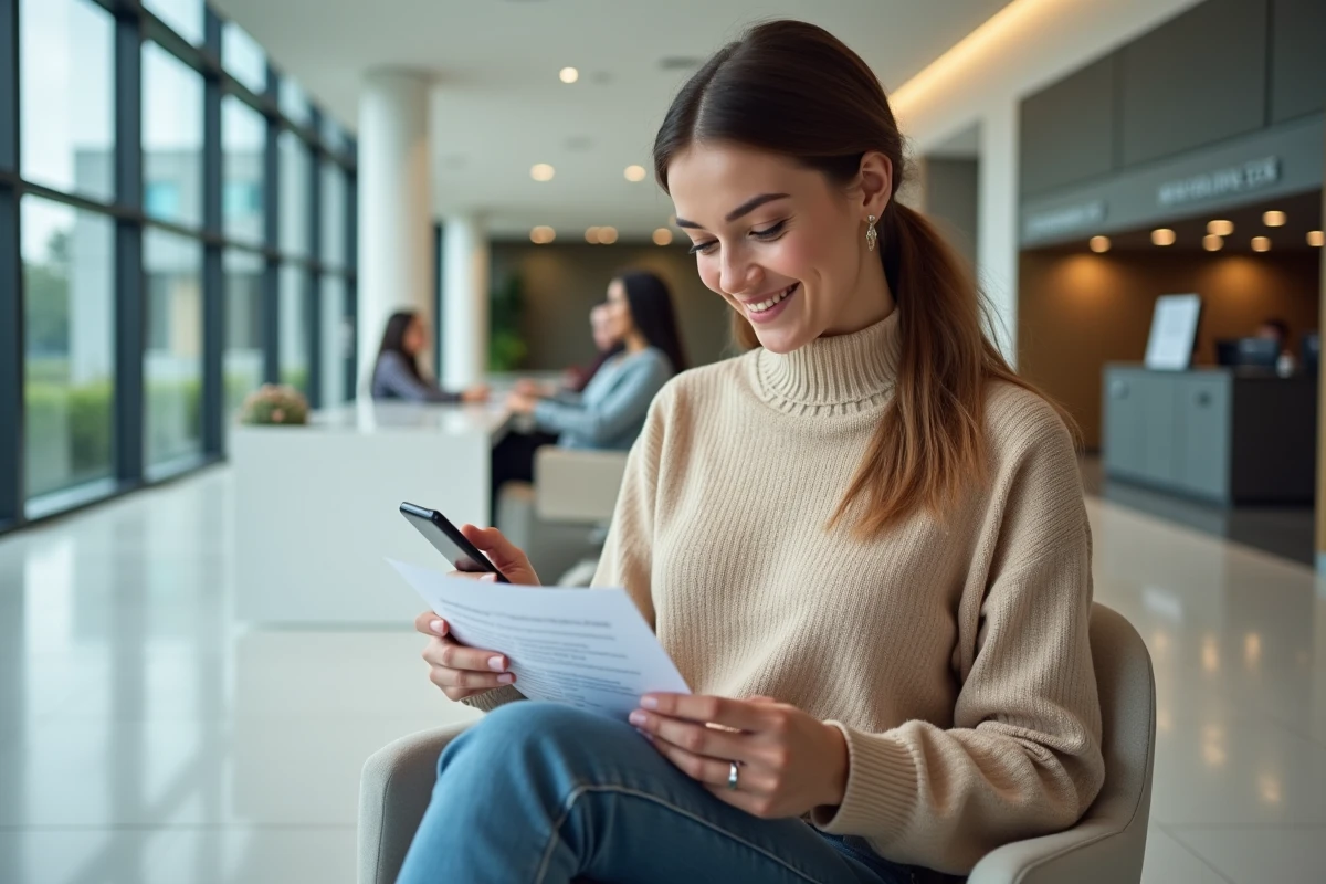 Femme dans un espace d